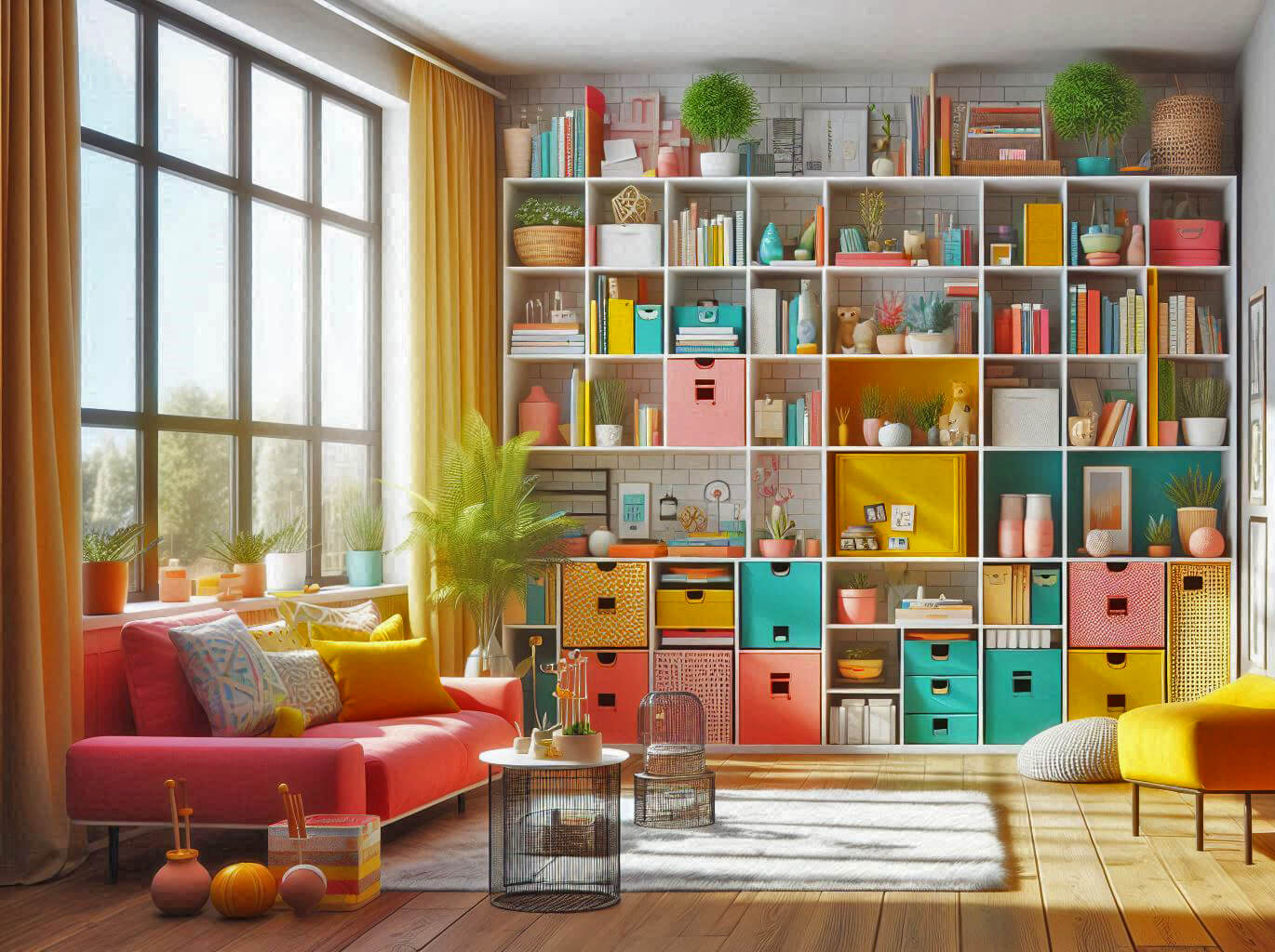 Colorful living room